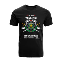 Campbell of Breadalbane Tartan Crest T-shirt - I'm not yelling style