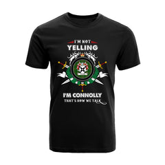 Connolly Tartan Crest T-shirt - I'm not yelling style