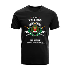 Hart Tartan Crest T-shirt - I'm not yelling style