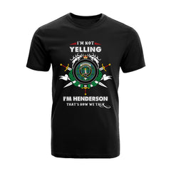 Henderson Tartan Crest T-shirt - I'm not yelling style