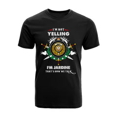 Jardine Tartan Crest T-shirt - I'm not yelling style