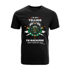 MacAlpine Tartan Crest T-shirt - I'm not yelling style