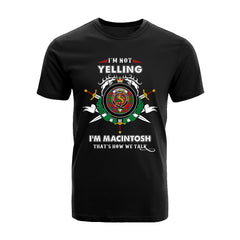 MacIntosh Tartan Crest T-shirt - I'm not yelling style