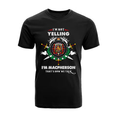 MacPherson Tartan Crest T-shirt - I'm not yelling style