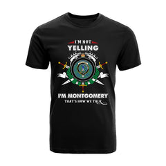 Montgomery Tartan Crest T-shirt - I'm not yelling style