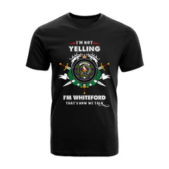 Whiteford Tartan Crest T-shirt - I'm not yelling style