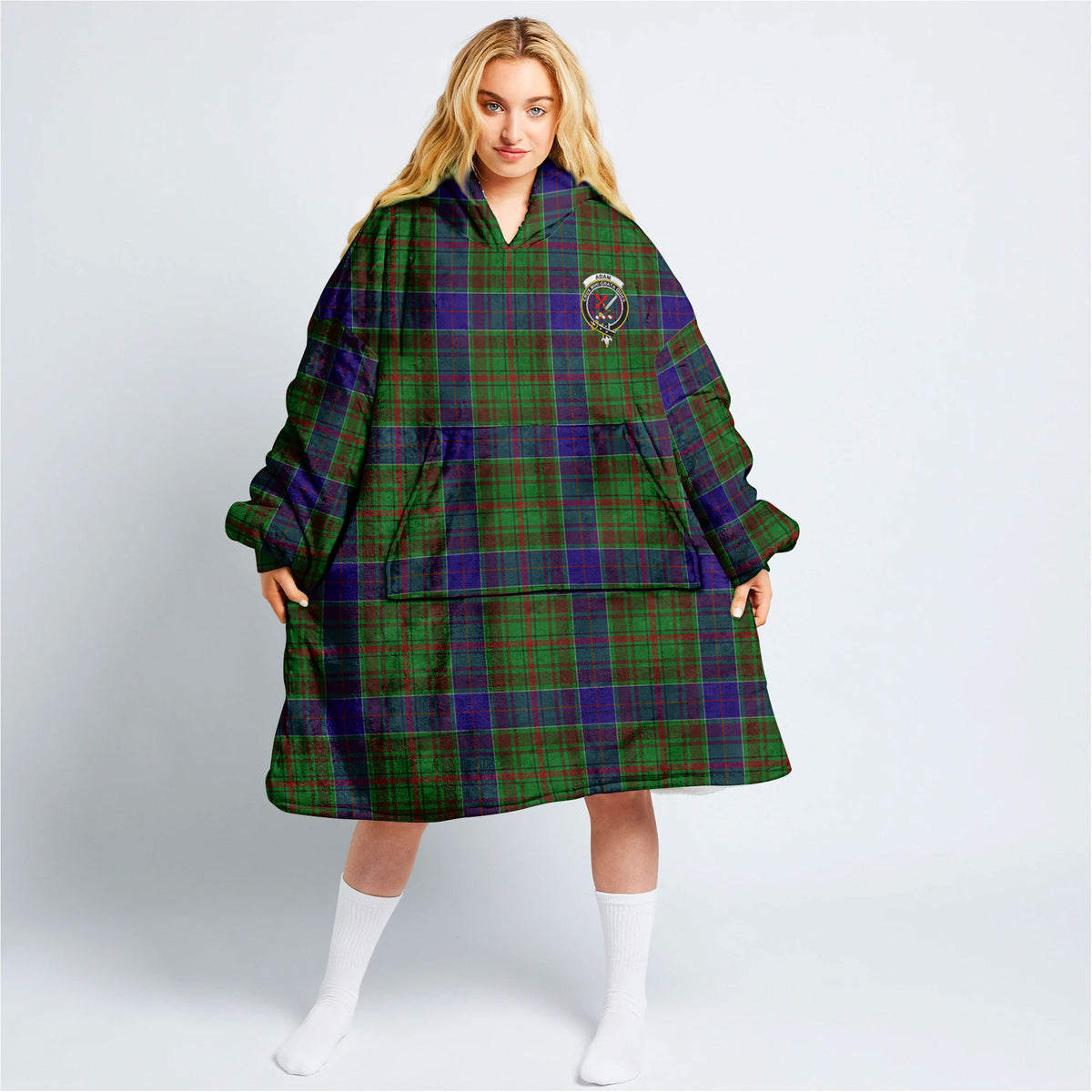 Adam Tartan Hoodie Blanket