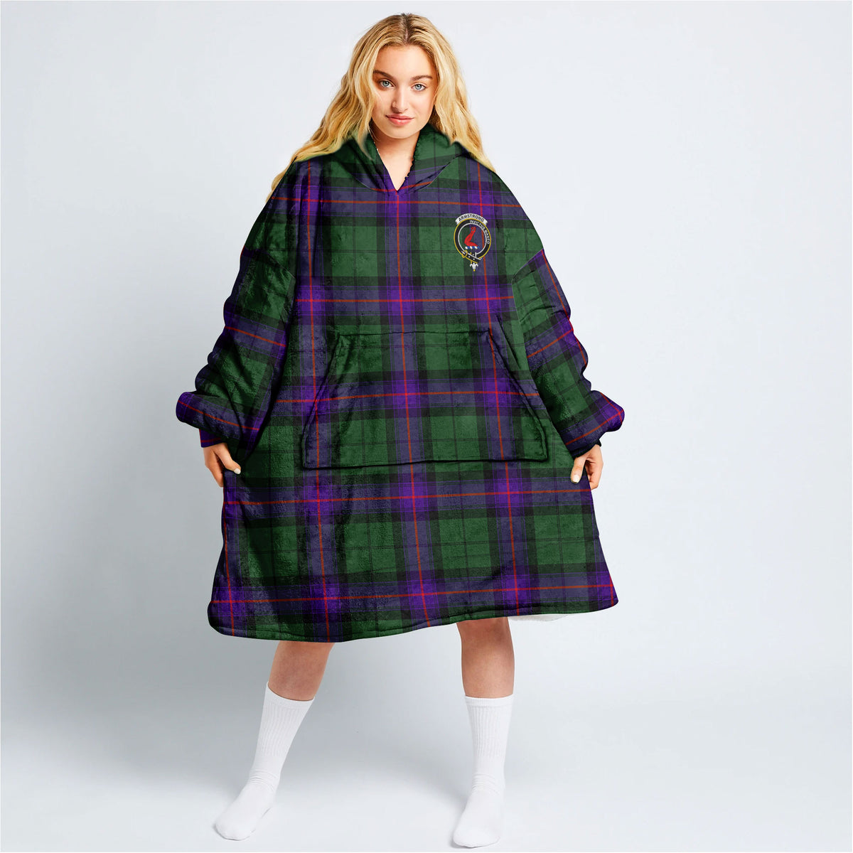 Armstrong Modern Tartan Hoodie Blanket