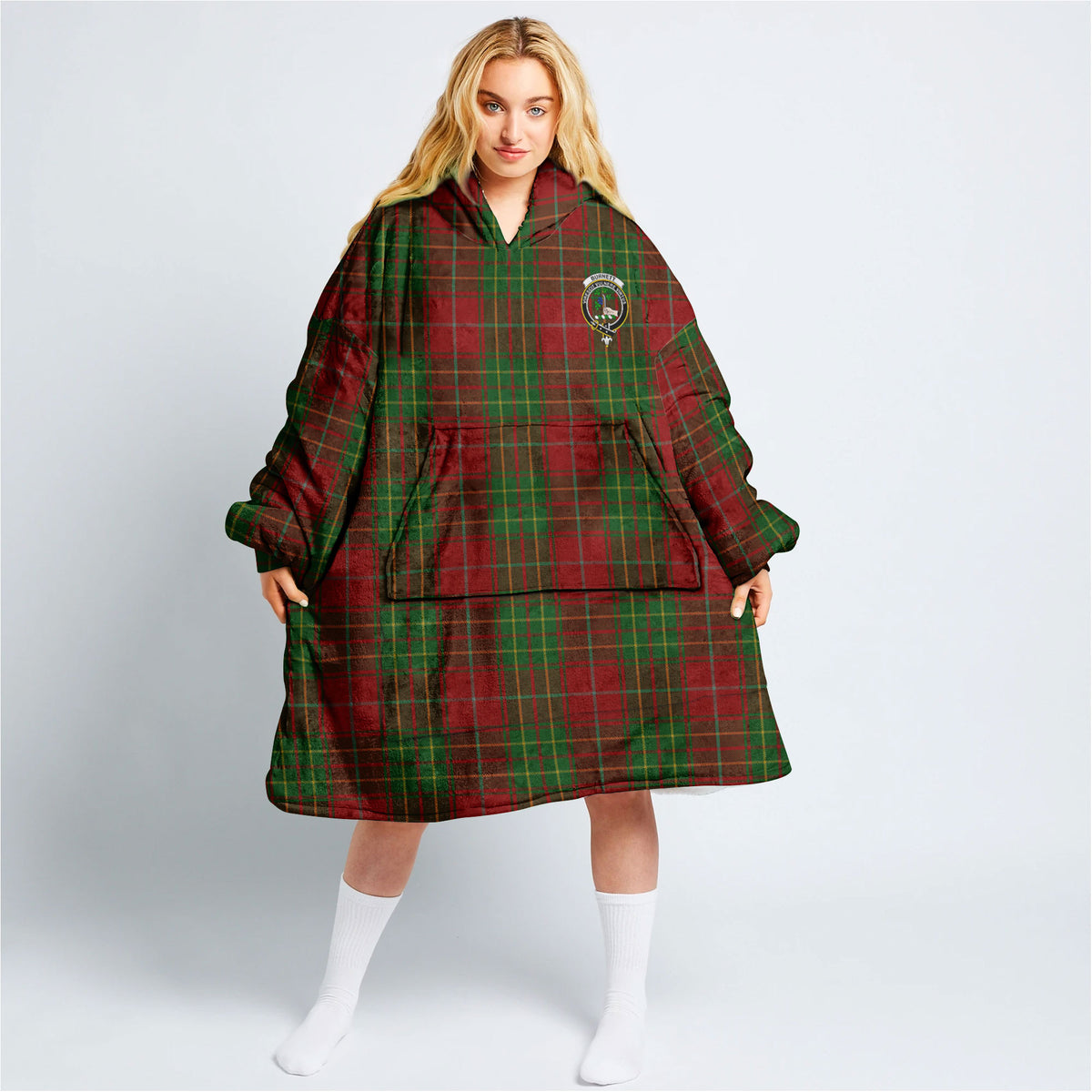 Burnett Tartan Hoodie Blanket