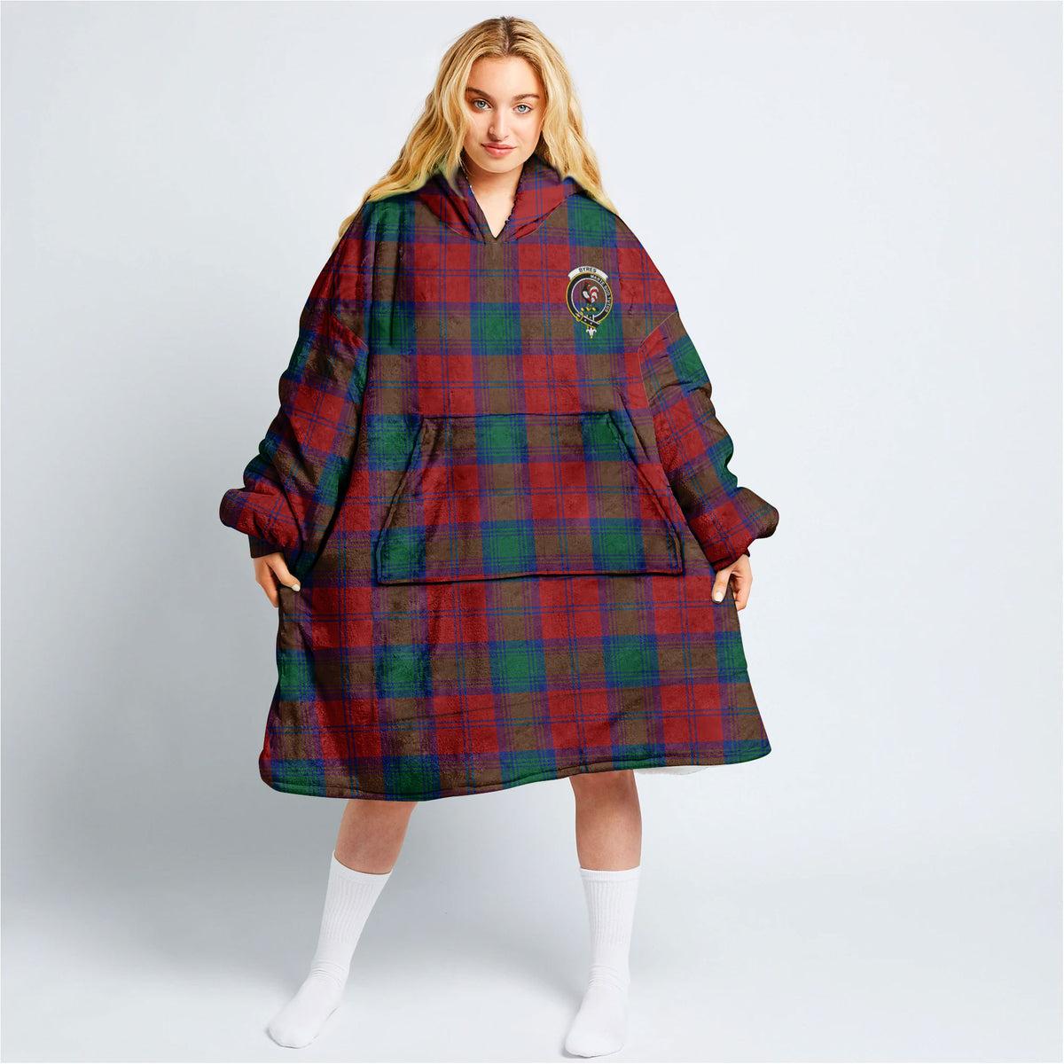 Byres Tartan Hoodie Blanket