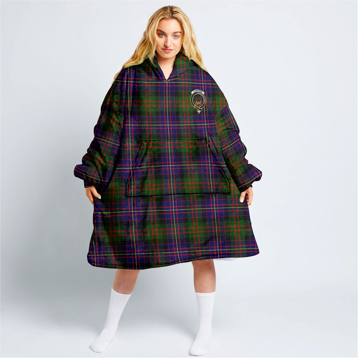 Cameron of Erracht Modern Tartan Hoodie Blanket