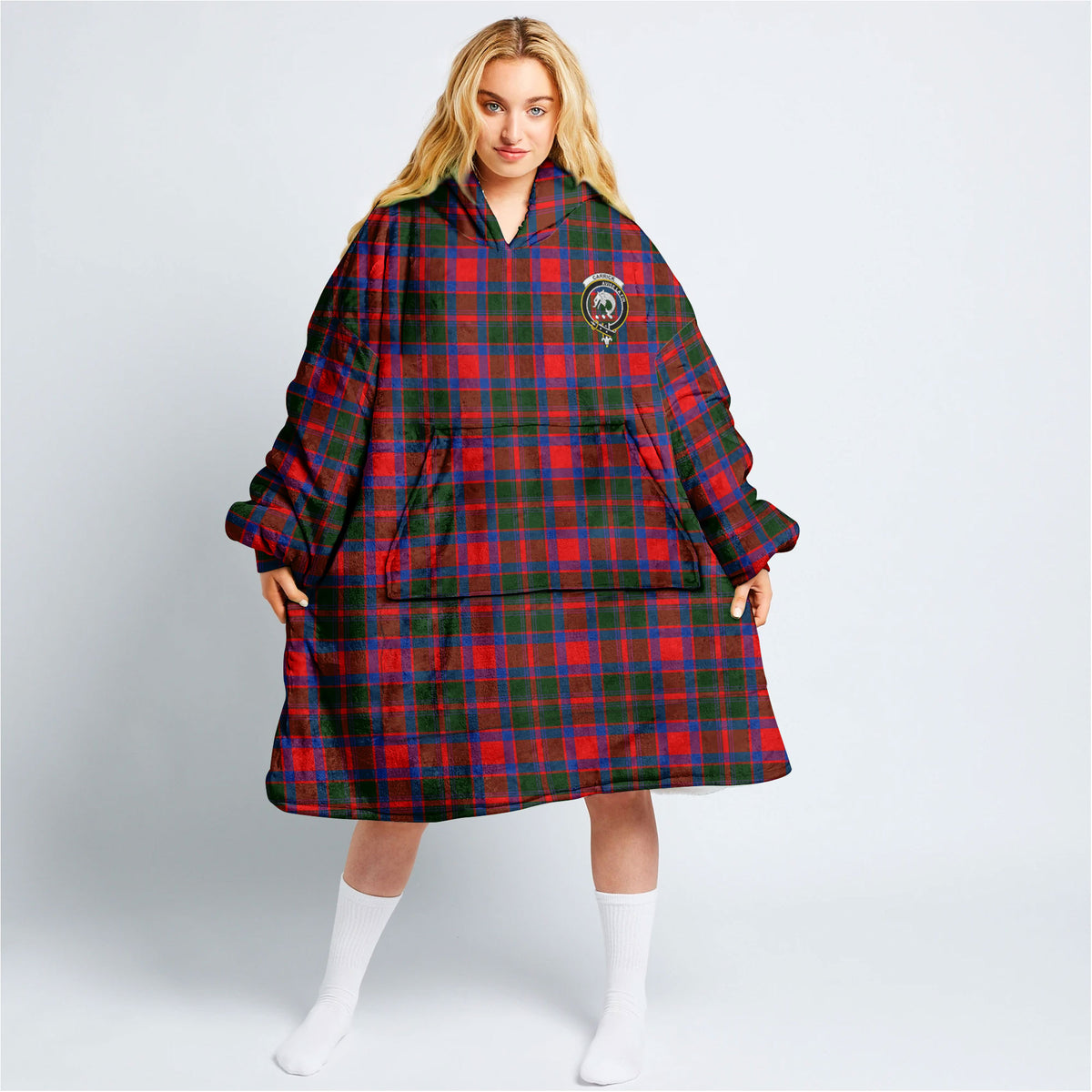 Carrick District Tartan Hoodie Blanket