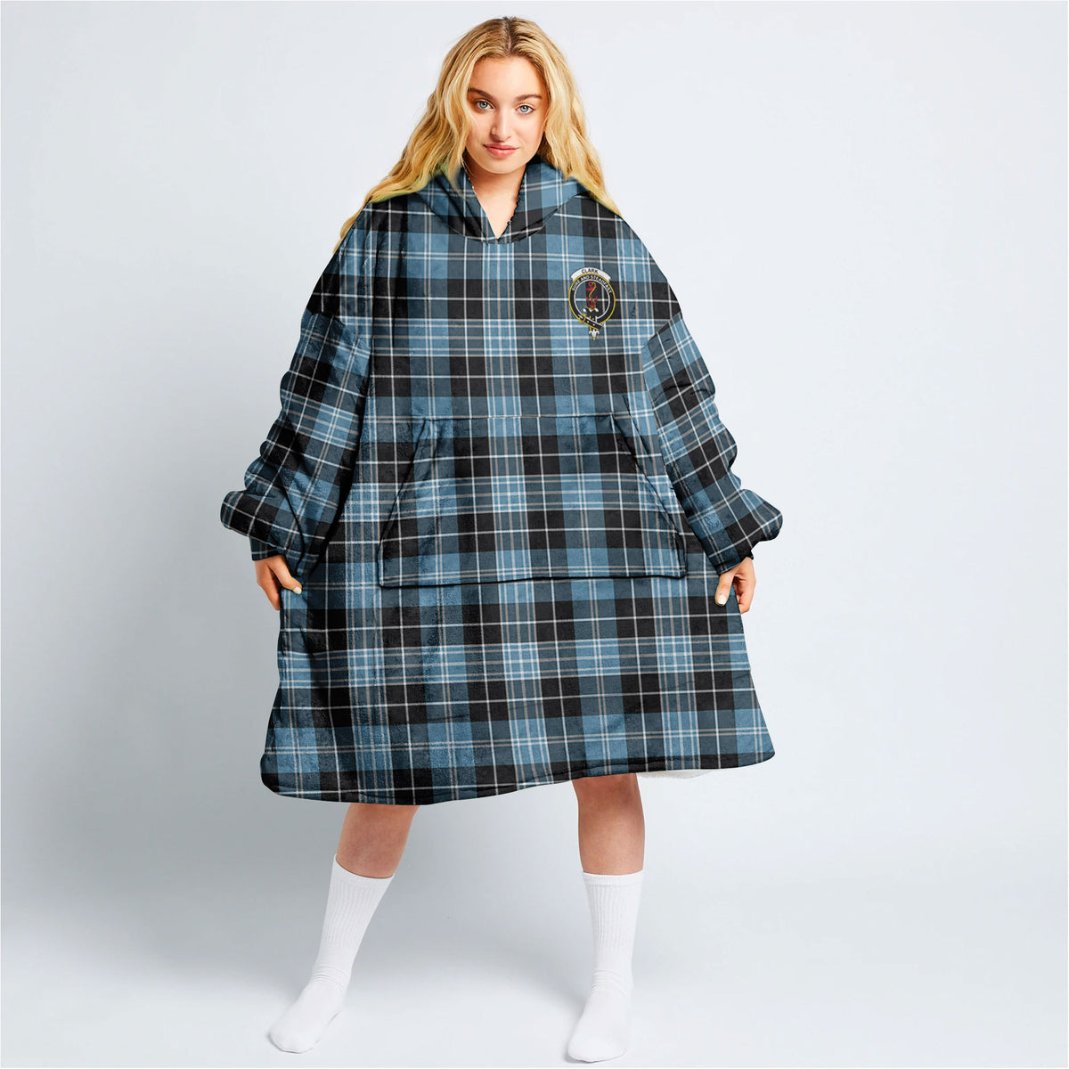 Clark Ancient Tartan Hoodie Blanket