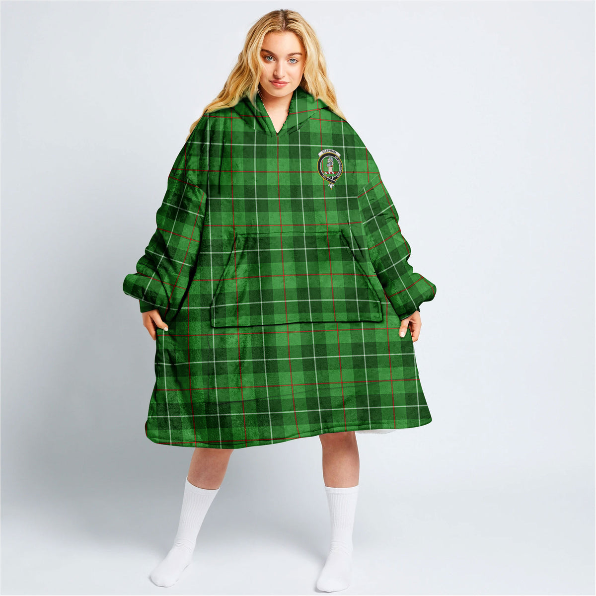 Clephan (or Clephane) Tartan Hoodie Blanket