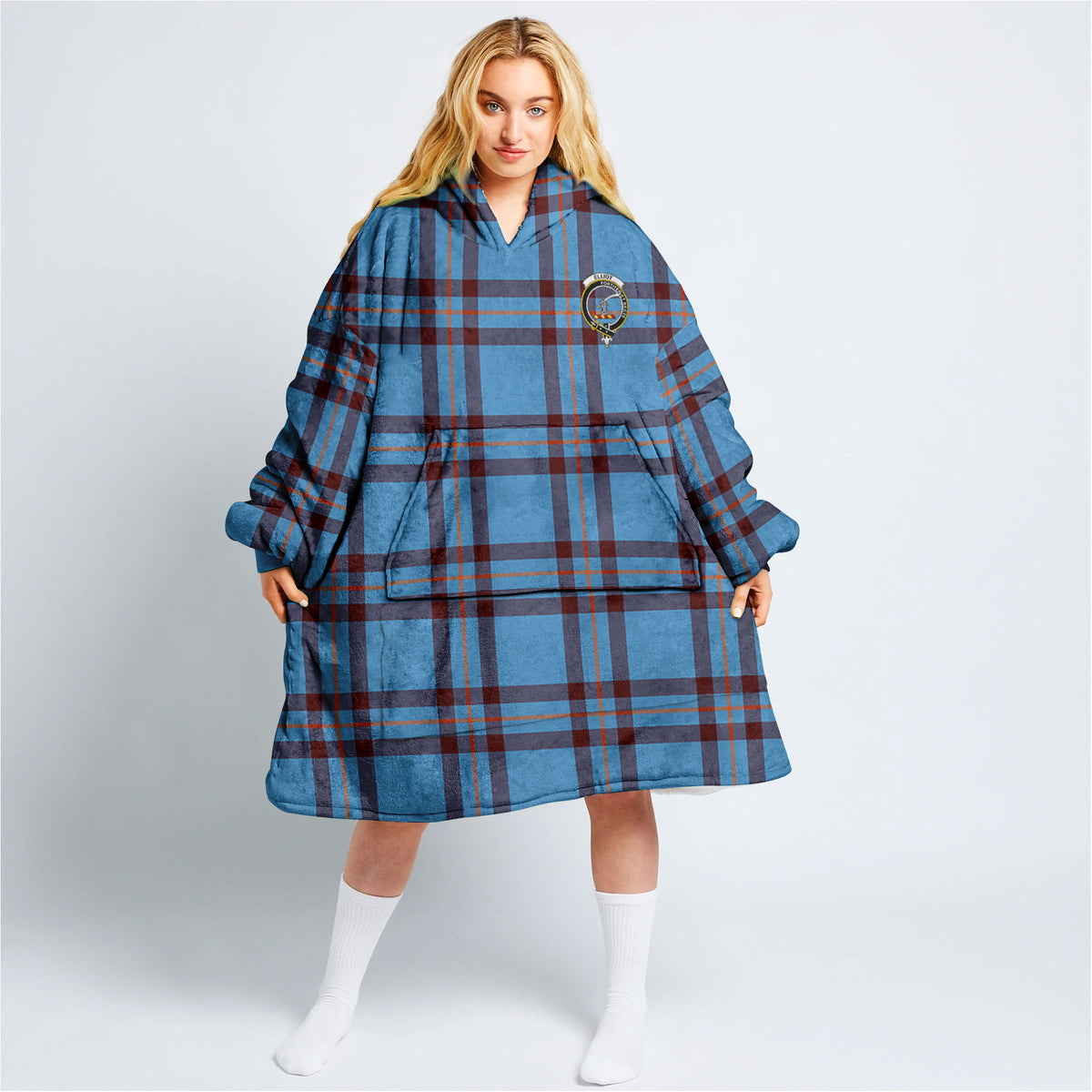 Elliot Ancient Tartan Hoodie Blanket