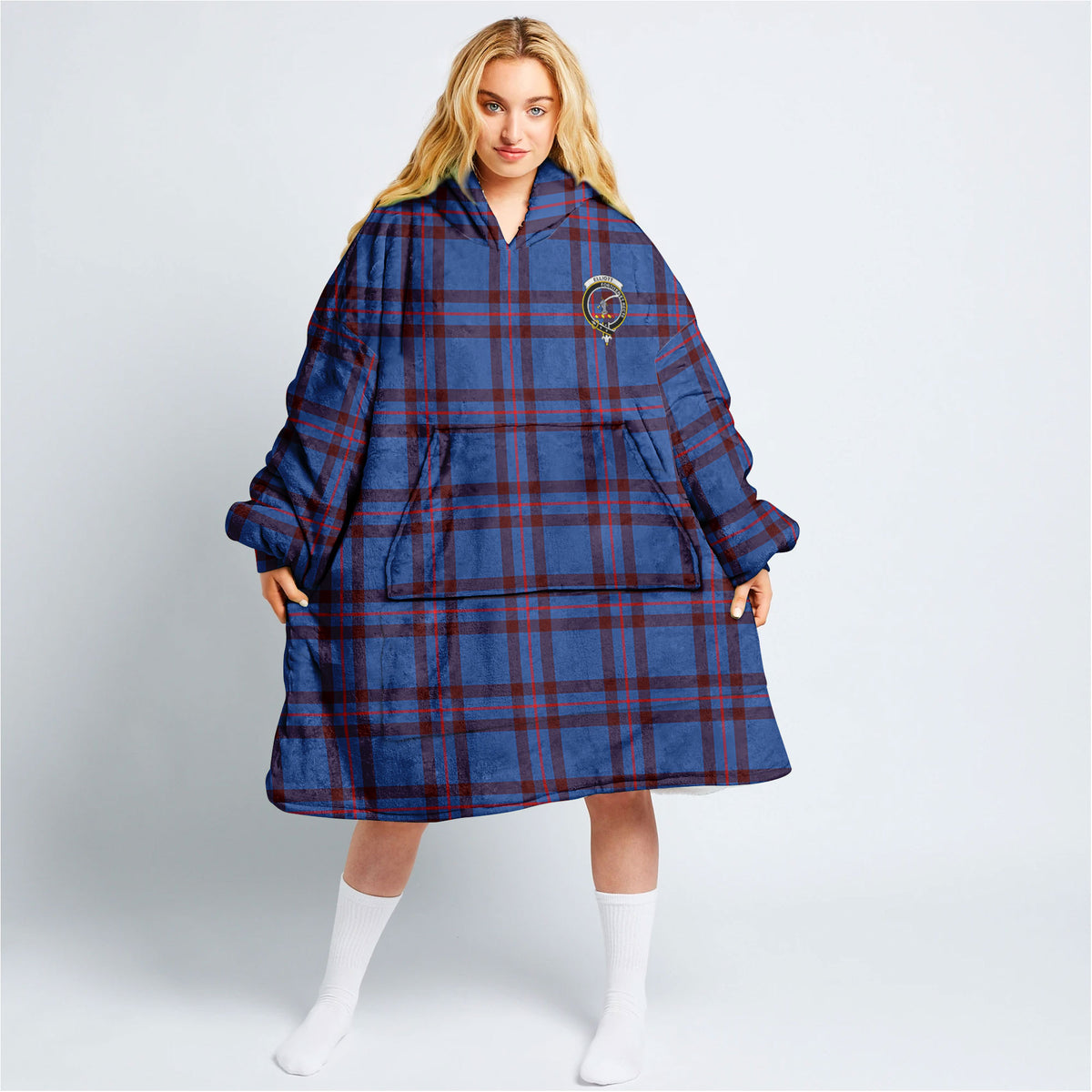 Elliott Modern Tartan Hoodie Blanket