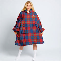 Galloway Red Tartan Hoodie Blanket