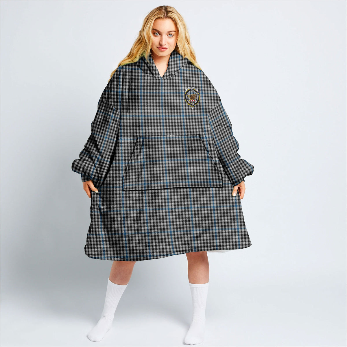 Gladstone Tartan Hoodie Blanket