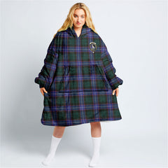 Hunter Modern Tartan Hoodie Blanket