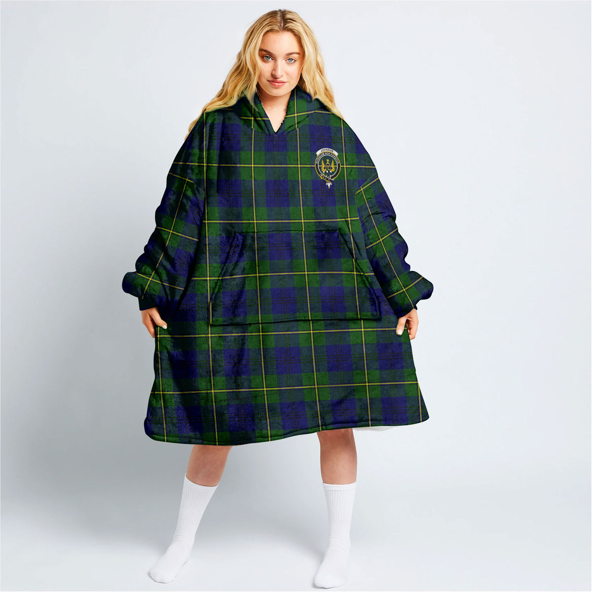 Johnson Modern Tartan Hoodie Blanket