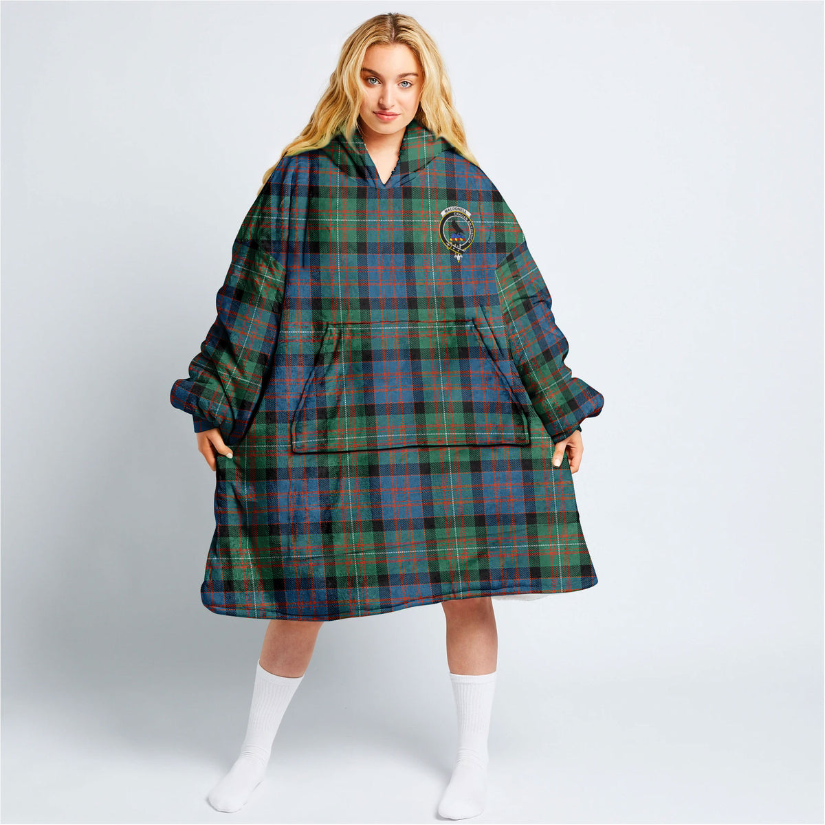 MacDonnell of Glengarry Ancient Tartan Hoodie Blanket