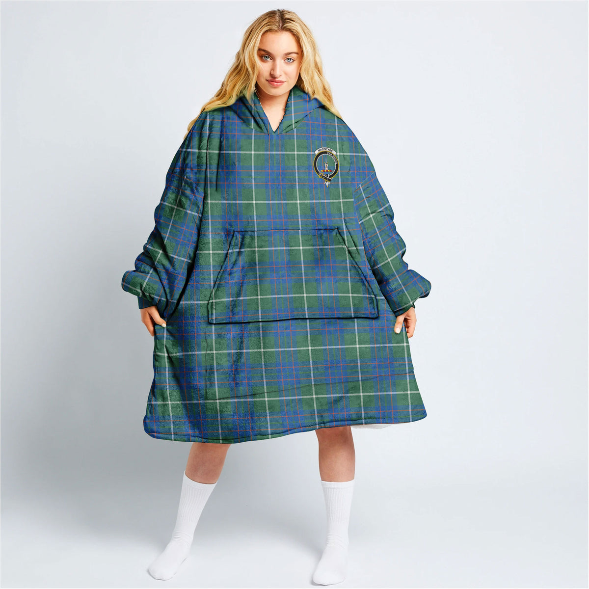 MacIntyre Hunting Ancient Tartan Hoodie Blanket