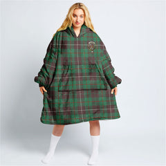 MacKinnon Hunting Ancient Tartan Hoodie Blanket