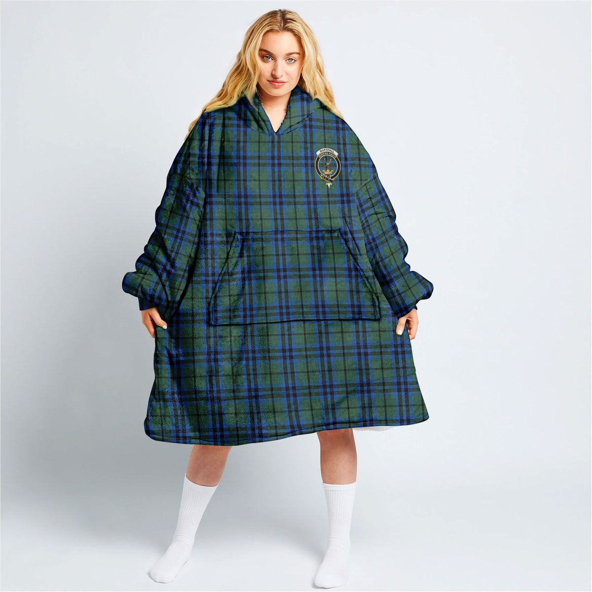 Marshall Tartan Hoodie Blanket