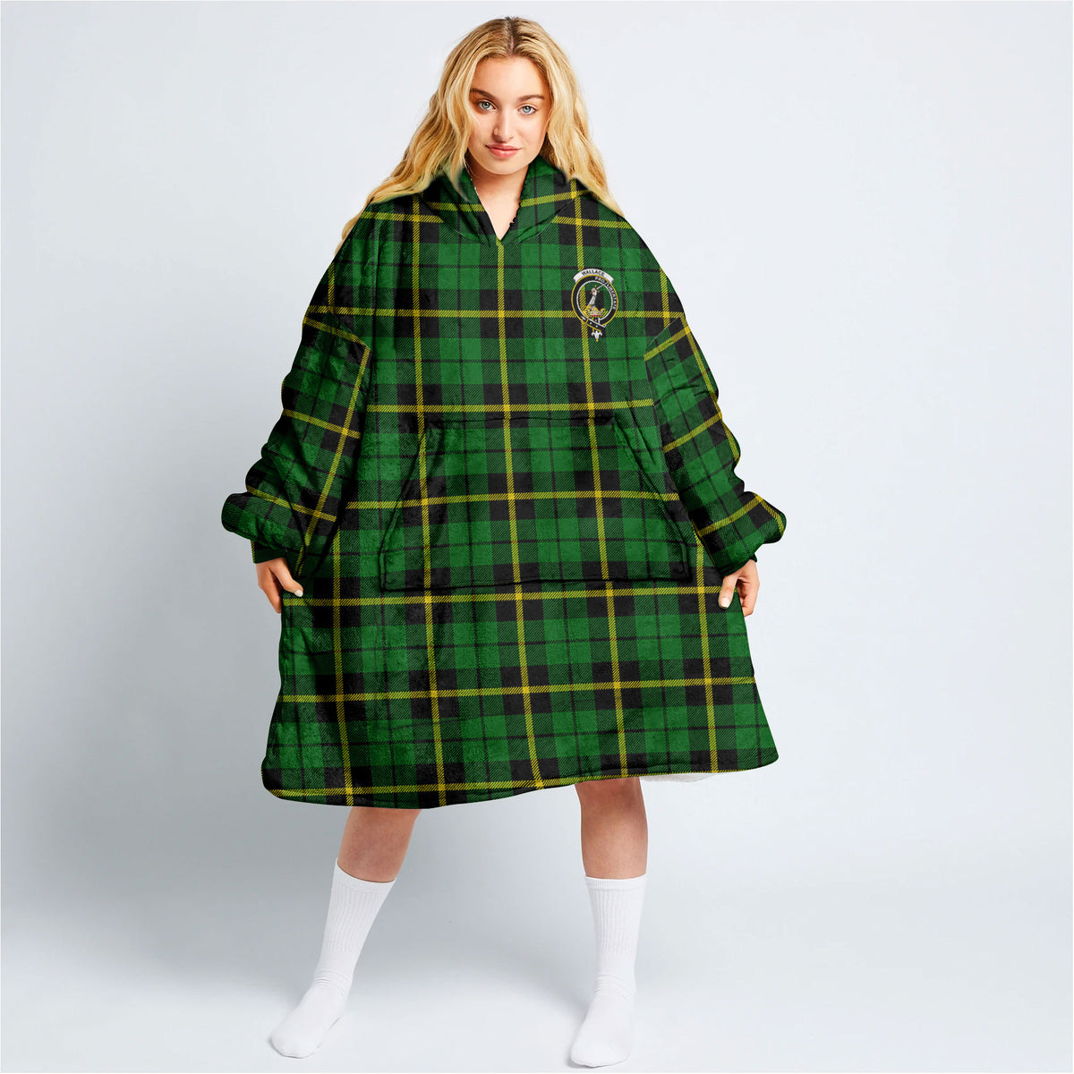 Wallace Hunting Modern Tartan Hoodie Blanket