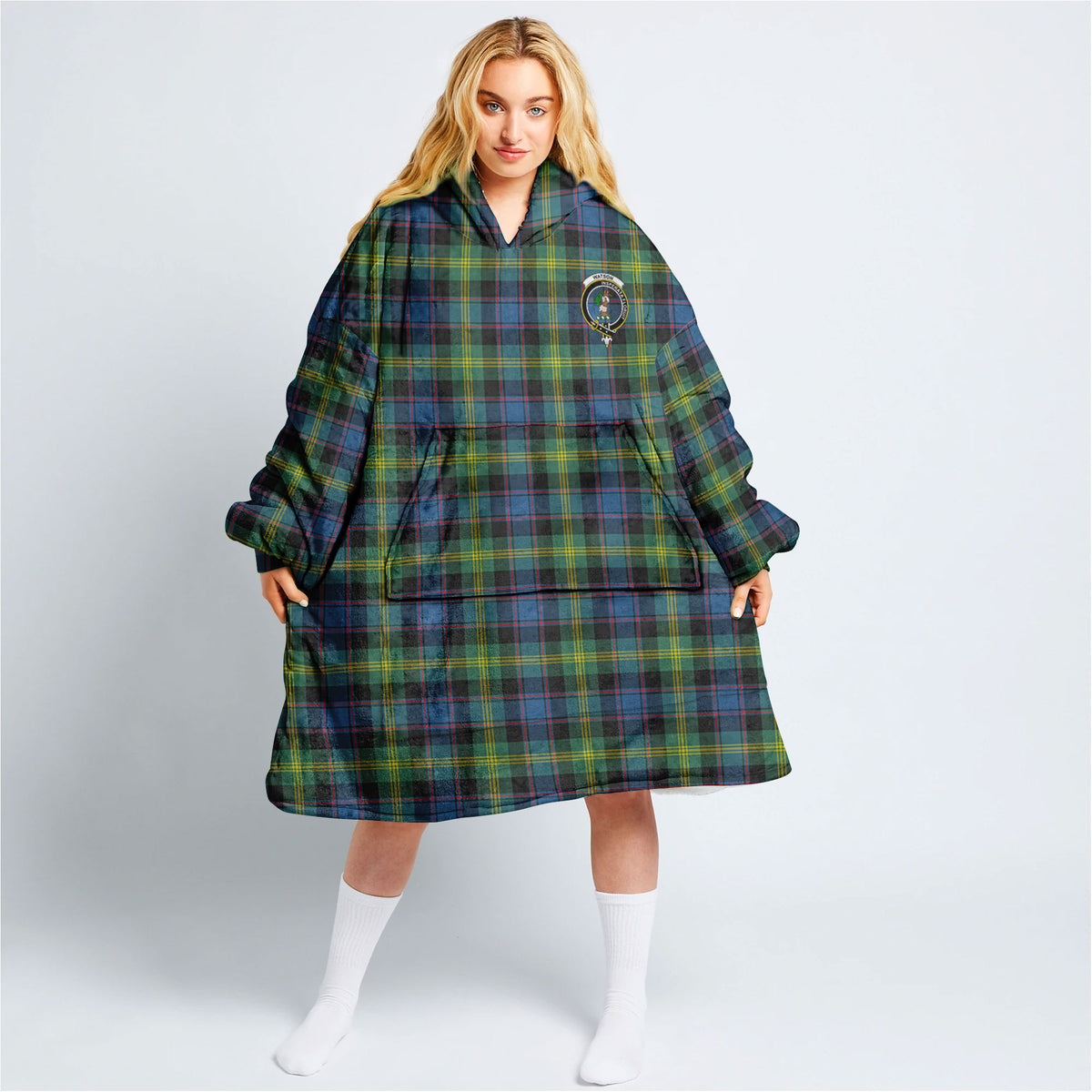 Watson Ancient Tartan Hoodie Blanket