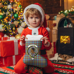 Stirling (of Keir) Tartan Crest Christmas Stocking