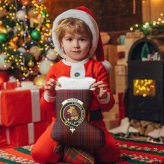 Walker Tartan Crest Christmas Stocking