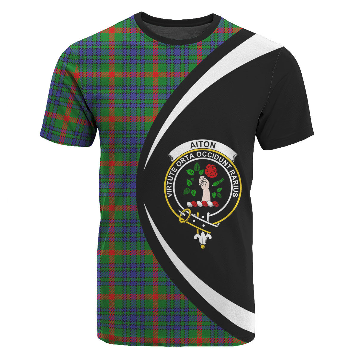 Aiton Tartan Crest T-shirt - Circle Style