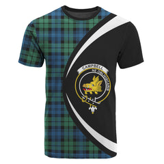 Campbell Ancient 02 Tartan Crest T-shirt - Circle Style