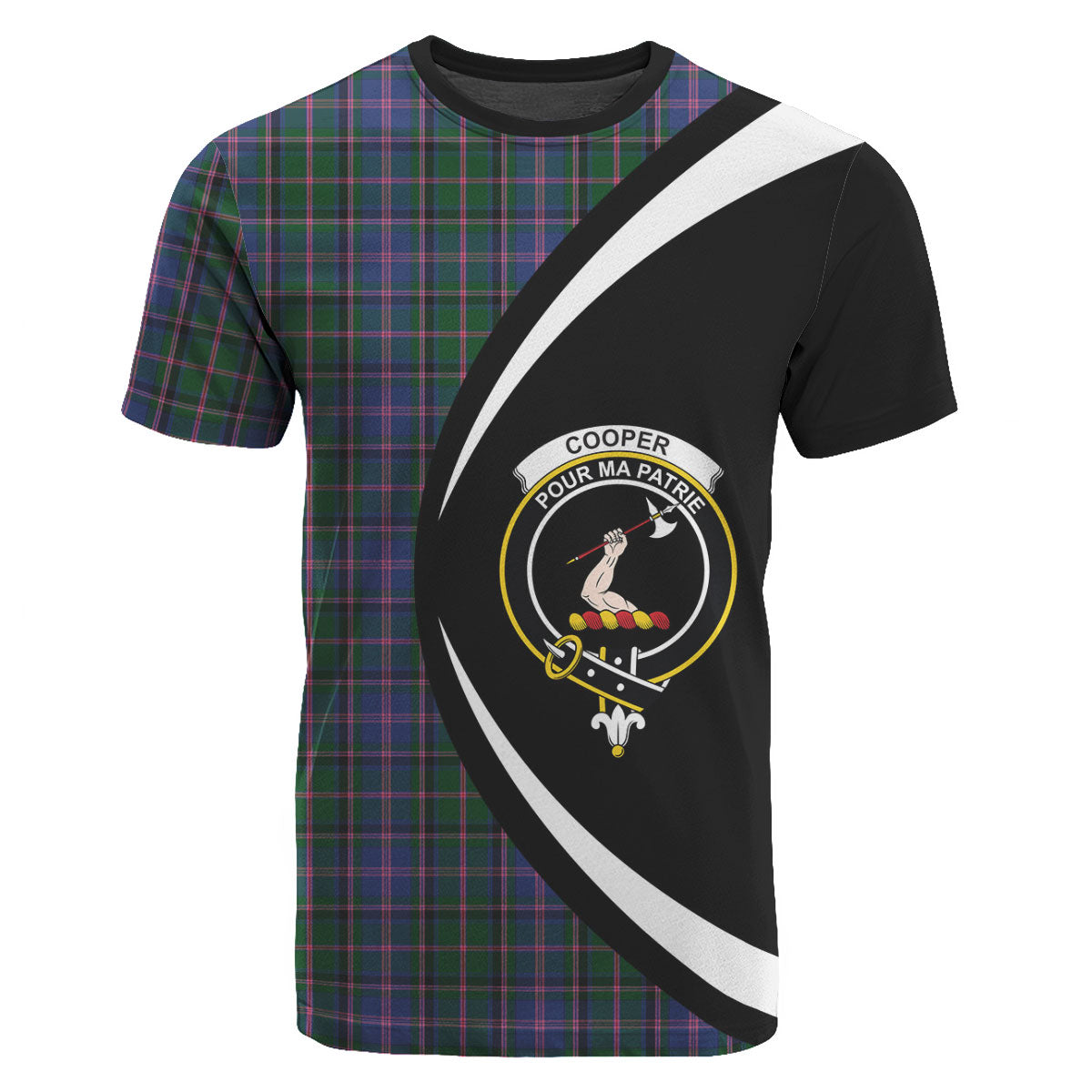 Cooper Tartan Crest T-shirt - Circle Style