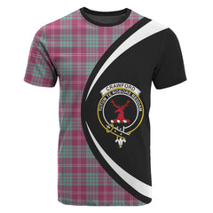 Crawford Ancient Tartan Crest T-shirt - Circle Style