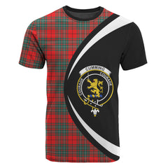 Cumming Modern Tartan Crest T-shirt - Circle Style