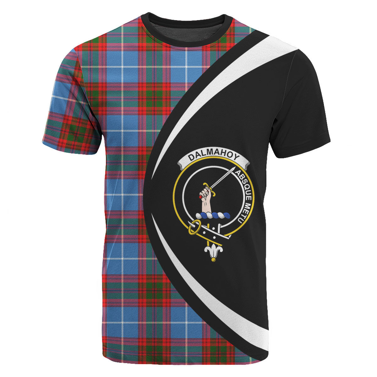 Dalmahoy Tartan Crest T-shirt - Circle Style