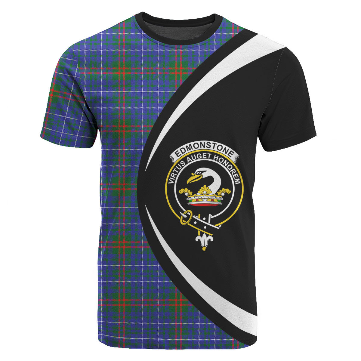 Edmonstone Tartan Crest T-shirt - Circle Style