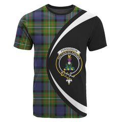 Fergusson Modern Tartan Crest T-shirt - Circle Style