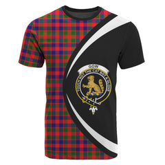 Gow (or McGouan) Tartan Crest T-shirt - Circle Style