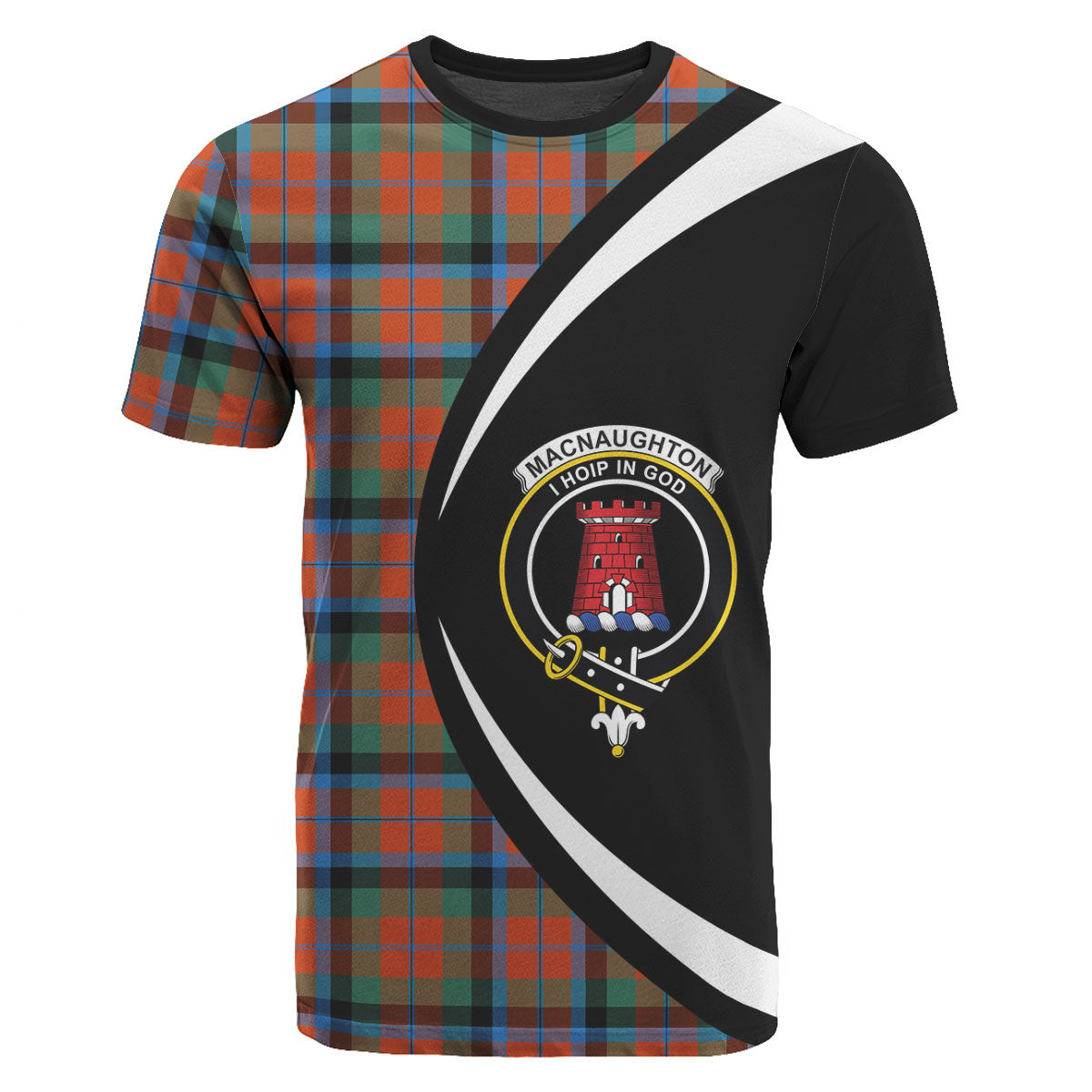 MacNaughton Ancient Tartan Crest T-shirt - Circle Style