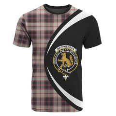 MacPherson Hunting Ancient Tartan Crest T-shirt - Circle Style