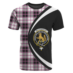 MacPherson Hunting Modern Tartan Crest T-shirt - Circle Style