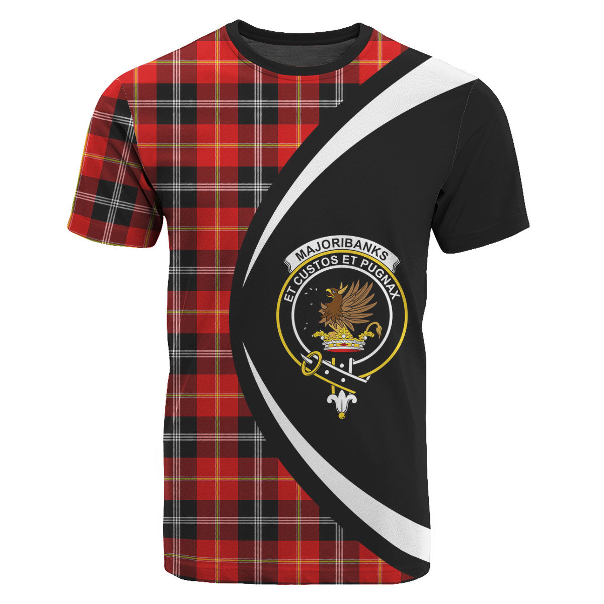 Majoribanks Tartan Crest T-shirt - Circle Style