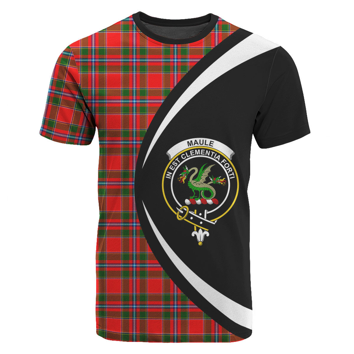 Maule Tartan Crest T-shirt - Circle Style