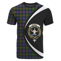 Murray of Atholl Modern Tartan Crest T-shirt - Circle Style