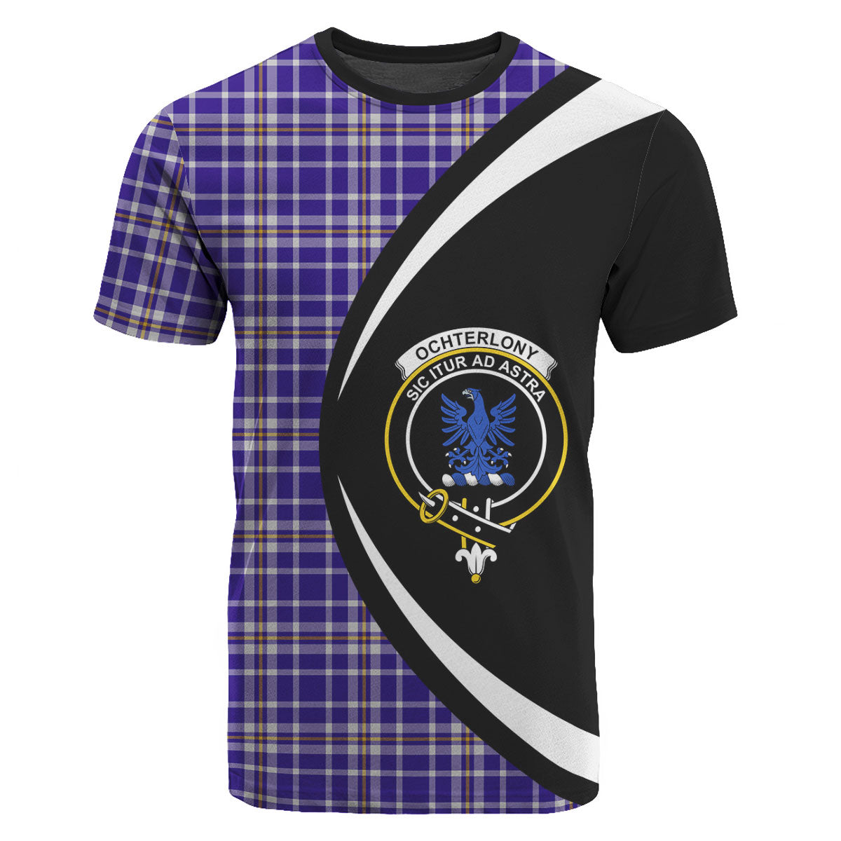 Ochterlony Tartan Crest T-shirt - Circle Style