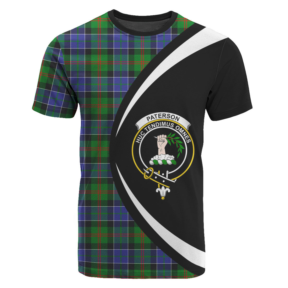 Paterson Tartan Crest T-shirt - Circle Style