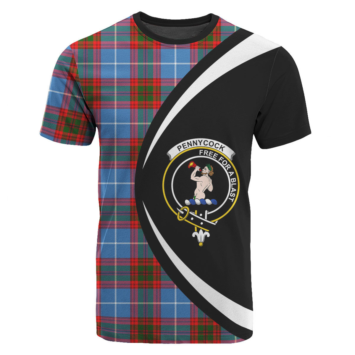 Pennycook Tartan Crest T-shirt - Circle Style